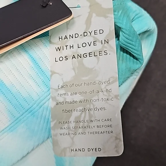 NUX Hand Dyed Leggings High Rise New - Picture 4 of 4